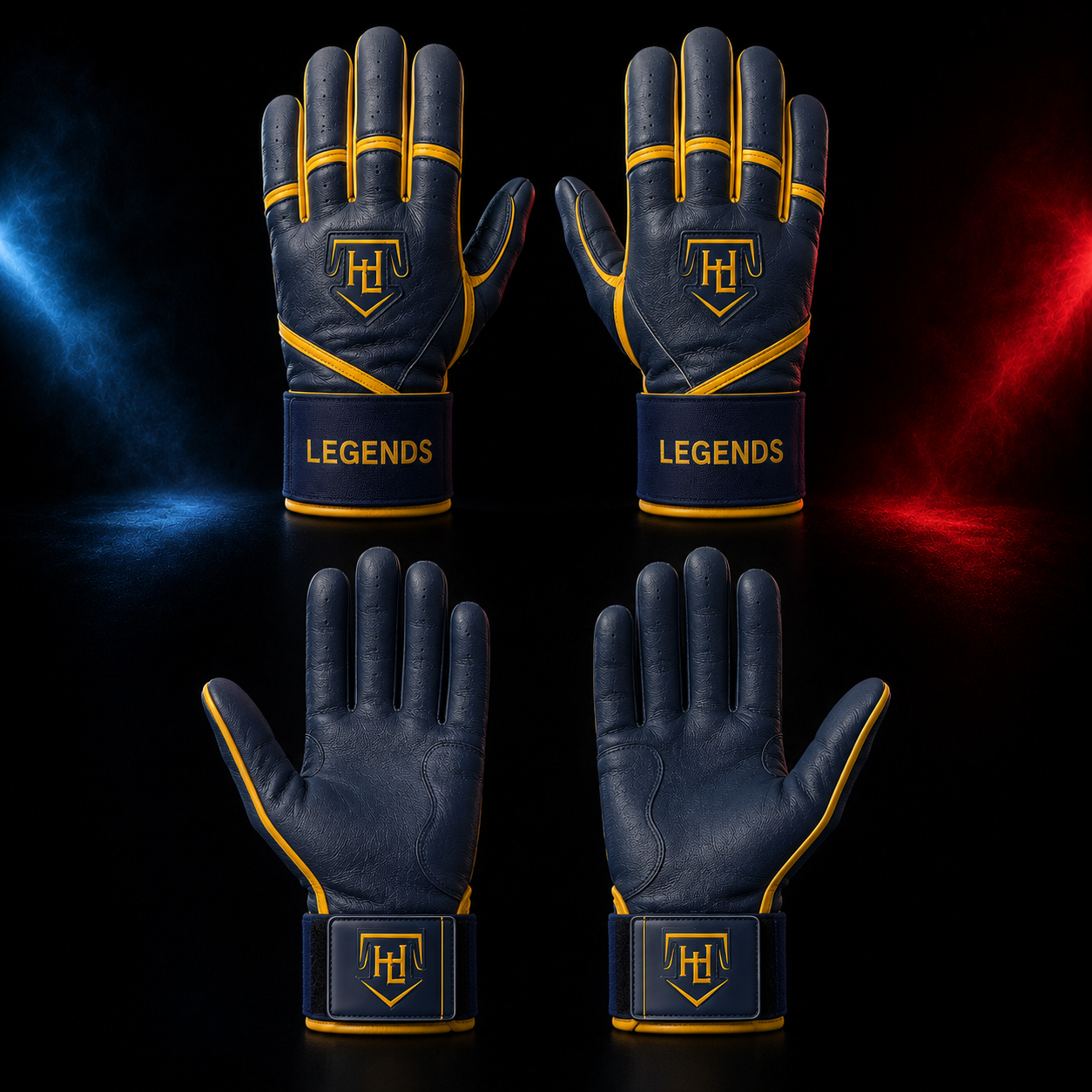 HL Long Strap Batting Gloves