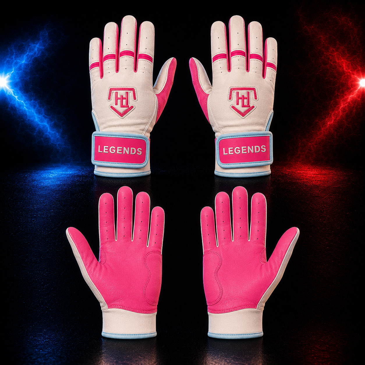 HL Short Strap Batting Gloves