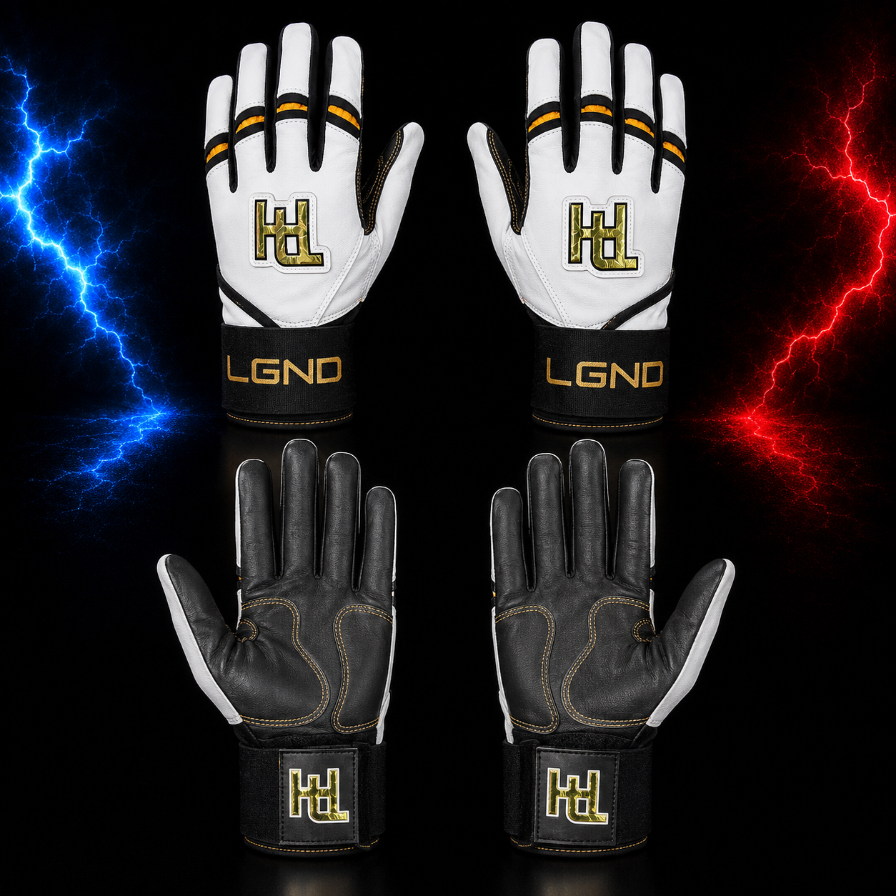 HL Long Strap Batting Gloves