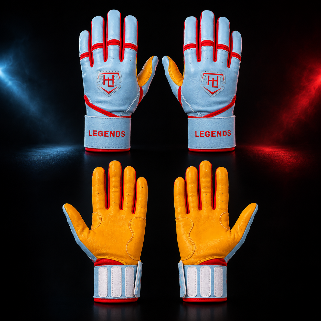 HL Long Strap Batting Gloves