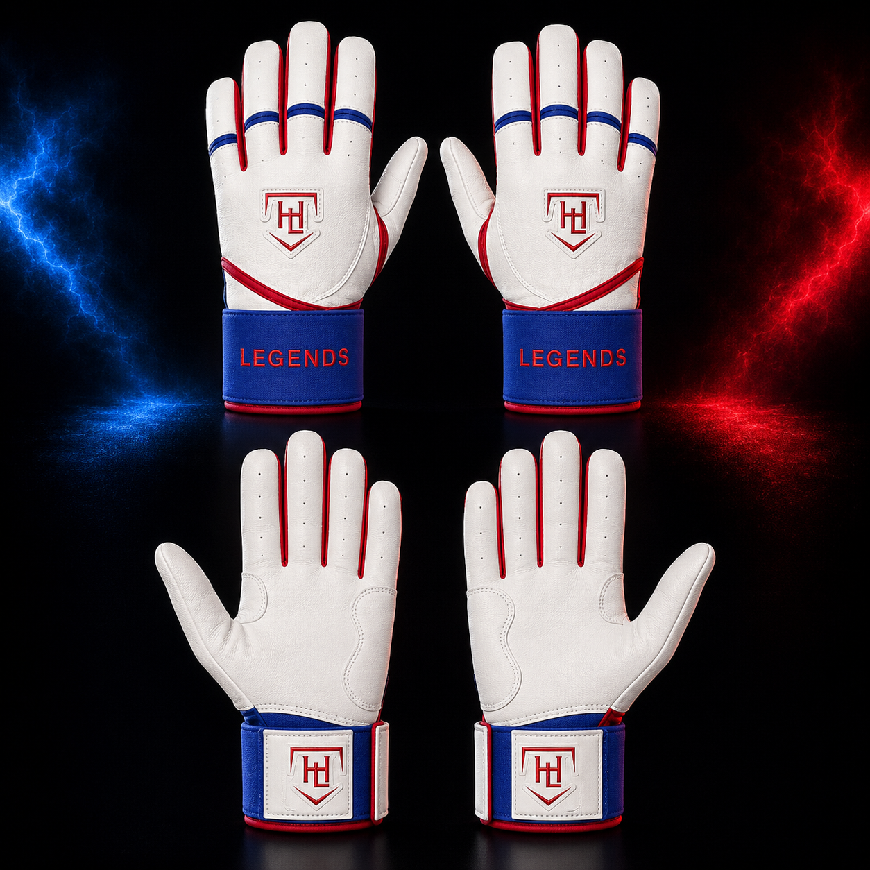 HL Long Strap Batting Gloves