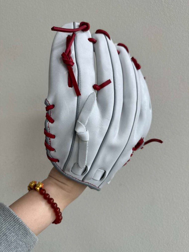 HL Red & White Fielding Glove 12" RHT