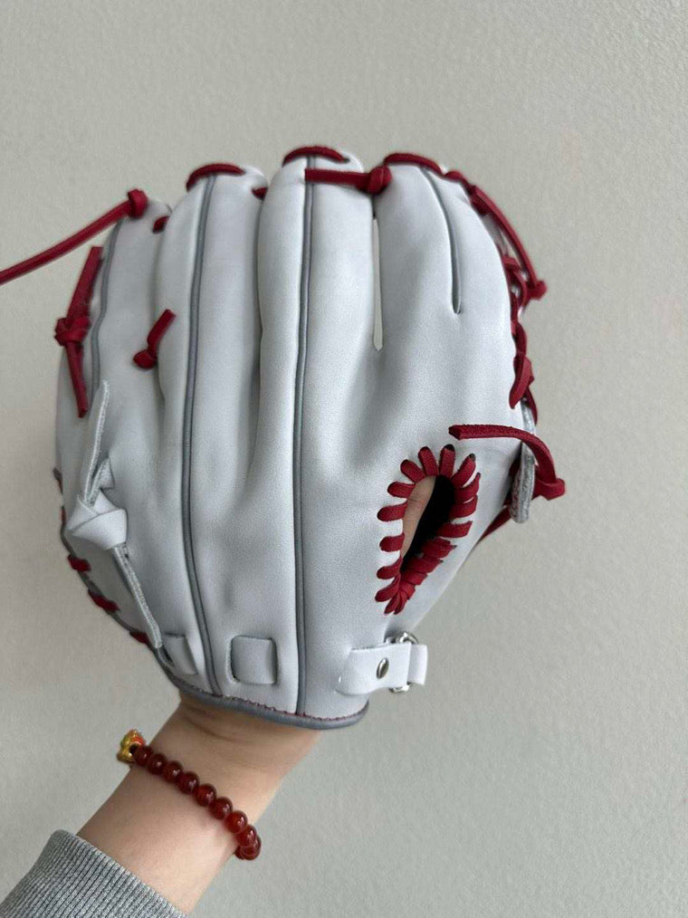 HL Red & White Fielding Glove 12" RHT