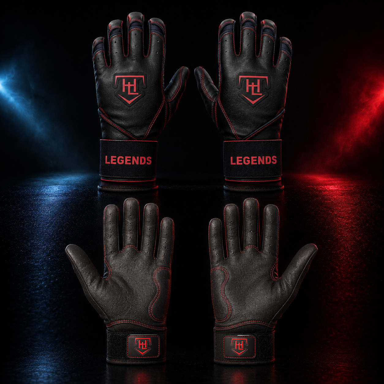 HL Long Strap Batting Gloves